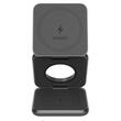Mako 3in1 Magnetisches faltbares kabelloses Ladegerät, 15 W Qi, Ladeständer für iPhone, Apple Watch und Airpods, Space Grau