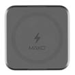 Mako 3in1 Magnetisches faltbares kabelloses Ladegerät, 15 W Qi, Ladeständer für iPhone, Apple Watch und Airpods, Space Grau