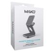 Mako 3in1 Magnetisches faltbares kabelloses Ladegerät, 15 W Qi, Ladeständer für iPhone, Apple Watch und Airpods, Space Grau