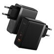 Baseus Netzwerkladegerät GaN5 Pro Dual-Port-Schnellladegerät PD3.0, QC4.0, 100 W, AFC+-Kabel Typ-C auf Typ-C, 1 m Schwarz