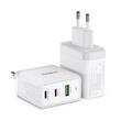 Duzzona Network Charger GaN Fast Charging USB, 2x Type-C, 65W White