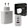 Prestico Netwerklader F28 2 x USB-C PD, 1 x USB QC, Snelladen, 65 W Wit