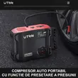 Avviatore automatico Utrai Jstar 5, multifunzione digitale portatile, compressore, torcia elettrica, funzione batteria esterna, 12 V, 2500 A, 27000 mAh, 59,2 Wh, 150 PSI, porta CC, porta USB, porta tipo C