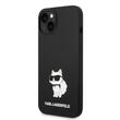 Karl Lagerfeld Custodia in Silicone Liquido Choupette iPhone 14 Plus Nera