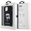 Funda Karl Lagerfeld Silicona Líquida Bandolera Ikonik iPhone 15 Negro