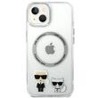 Custodia Karl Lagerfeld MagSafe Karl & Choupette iPhone 14 Plus Trasparente