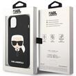 Karl Lagerfeld Case MagSafe Vloeibaar Siliconen Karl Head iPhone 14 Plus Zwart