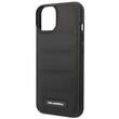 Funda Karl Lagerfeld Acolchada con logotipo de metal hinchado para iPhone 14 Plus Negro