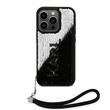 Custodia Karl Lagerfeld con paillettes reversibili per iPhone 15 Pro Max Nera / Argento