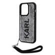 Custodia Karl Lagerfeld con paillettes reversibili per iPhone 15 Pro Max Nera / Argento