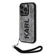 Custodia Karl Lagerfeld con paillettes reversibili per iPhone 15 Pro Nera / Argento