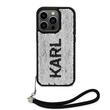 Custodia Karl Lagerfeld con paillettes reversibili per iPhone 15 Pro Nera / Argento