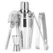 Kit für Barkeeper, Cocktailshaker, Edelstahl, 5-teilig, 550 ml, Springos