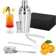 Kit für Barkeeper, Cocktailshaker, Edelstahl, 5-teilig, 550 ml, Springos