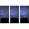 Lampada da comodino con proiettore, musicale, LED, telecomando, bluetooth, ricarica USB, nera, 17x13 cm, Isotrade