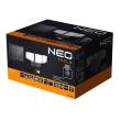 Lampada da parete solare, LED, sensore di movimento, 2 modalità di illuminazione, 10 W, 1000 lm, IP65, NEO