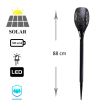 Solarlampe für den Garten, Taschenlampentyp, 12 LEDs, 10x88 cm