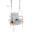 Culla per bambini, 3 in 1, legno, grigio, max 30 kg, 34x34x26 cm, Kruzzel