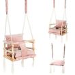 Cradle for children, 3 in 1, wood, pink, max 30 kg, 34x34x26 cm, Kruzzel