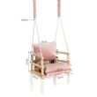 Cradle for children, 3 in 1, wood, pink, max 30 kg, 34x34x26 cm, Kruzzel