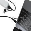 Cavo Lemontti Serie Fisheye Multi-connettore 4 in 1, da USB-A e Tipo-C a Tipo-C e Lightning, PD, 60W, 1,2m, Nero
