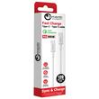 Cavo Lemontti Fast Charge da Tipo C a Tipo C, PD, 100 W, 1,2 m, Bianco