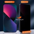 Folie iPhone 14 / iPhone 13 / iPhone 13 Pro Lemontti Glass Privacy Full Fit Nero