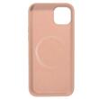 Lemontti Case Liquid Silicon MagCharge iPhone 14 Corail (protection 360°, matière fine, doublée microfibre)