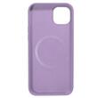 Lemontti Case Liquid Silicon MagCharge iPhone 14 Violet (protection 360°, matière fine, doublée microfibre)