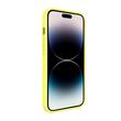 Lemontti Case Liquid Silicon MagCharge iPhone 14 Pro Geel (360° bescherming, fijn materiaal, gevoerd met microvezel)