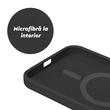 Lemontti Husa Liquid Silicon MagCharge iPhone 15 Negru (protectie 360°, material fin, captusit cu microfibra)