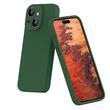 Lemontti Case Liquid Silicon MagCharge iPhone 15 Plus Groen (360° bescherming, fijn materiaal, gevoerd met microvezel)