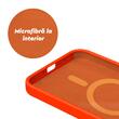 Lemontti Liquid Silicon MagCharge Case iPhone 15 Pro Max Neon Oranje (360° bescherming, fijn materiaal, gevoerd met microvezel)