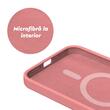 Lemontti Case Liquid Silicon MagCharge iPhone 15 Pro Max Roze (360° bescherming, fijn materiaal, gevoerd met microvezel)