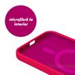Lemontti Case Liquid Silicon MagCharge iPhone 15 Pro Neon Pink (360°-Schutz, feines Material, gefüttert mit Mikrofaser)