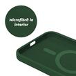 Lemontti Case Liquid Silicon MagCharge iPhone 15 Pro Groen (360° bescherming, fijn materiaal, gevoerd met microvezel)