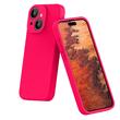 Lemontti Liquid Silicon MagCharge iPhone 15 Hülle Neon Pink (360° Schutz, feines Material, gefüttert mit Mikrofaser)