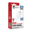 Lemontti Network Charger GaN Dual Port 1x Type-C and 1x USB-A, 30W, EU Plug, White