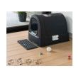  Cassetta igienica con tetto, porta battente, filtro, antracite, 51x38x40 cm, Strend Pro
