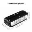 Faro professionale per bicicletta ultraluminoso 1000 lumen, 5 modalità di illuminazione, ampio angolo di visione, batteria da 2000 mAh, ricarica USB, luce anteriore per bicicletta, lampada anteriore, lanterna a LED, compatto, portatile, universale, impermeabile