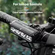 Faro professionale per bicicletta ultraluminoso 1000 lumen, 5 modalità di illuminazione, ampio angolo di visione, batteria da 2000 mAh, ricarica USB, luce anteriore per bicicletta, lampada anteriore, lanterna a LED, compatto, portatile, universale, impermeabile