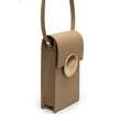 Urban Vanilla, Mini sac à bandoulière en cuir avec bandoulière Mini DOT, Beige
