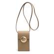 Urban Vanilla, Mini sac à bandoulière en cuir avec bandoulière Mini DOT, Beige