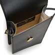 Urban Vanilla, Mini borsa a tracolla in pelle con cinturino Mini DOT, Nero