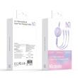 Cavo Mcdodo 3 in 1 da USB a Lightning, MicroUSB e Type-C Ricarica super veloce, 66W, 1,2m, Viola