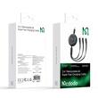 Cavo Mcdodo 3 in 1 da USB a Lightning, MicroUSB e Type-C Ricarica Super Veloce, 66W, 1,2m, Nero