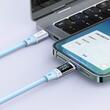 Cavo Mcdodo da tipo C a display digitale Lightning in silicone con ricarica rapida, 36 W, 1,2 m blu