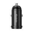 Mcdodo Chargeur Voiture 1xType-C Charge Rapide PD 30W, câble Type-C vers Lightning 1,2m Noir