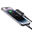 Mcdodo Chargeur Voiture 1xType-C Charge Rapide PD 30W, câble Type-C vers Lightning 1,2m Noir