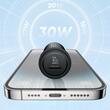 Mcdodo Chargeur Voiture 1xType-C Charge Rapide PD 30W, câble Type-C vers Lightning 1,2m Noir